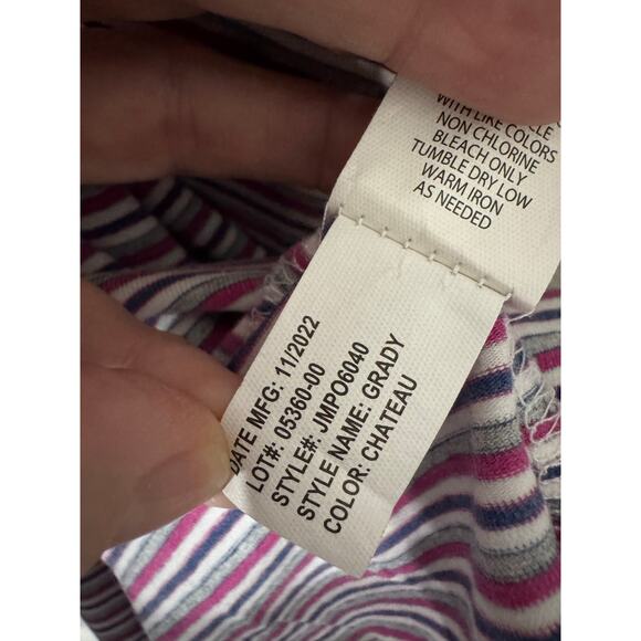 Johnnie-O Grady Striped Polo in Chateau Size XL - Picture 5 of 6